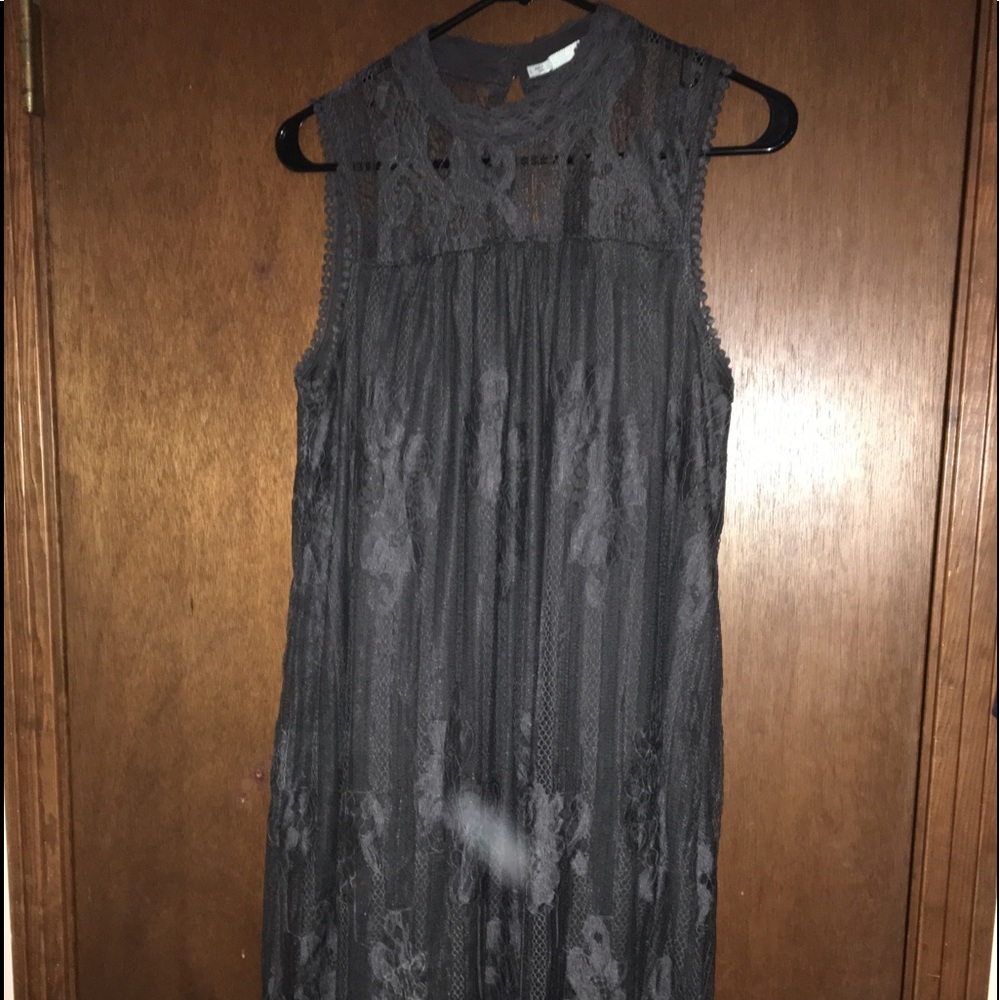 Grey Lace Flapper Style Dress Never Worn
